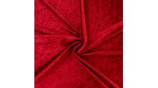 Velour De Pannes Uni - Red