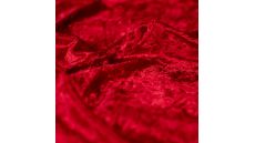 Velour De Pannes Uni - Red