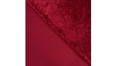Velour De Pannes Uni - Bordeaux