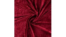 Velour De Pannes Uni - Bordeaux