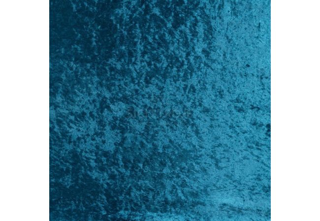 Velour De Pannes Uni - Dark Petrol