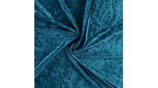 Velour De Pannes Uni - Dark Petrol