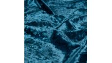 Velour De Pannes Uni - Dark Petrol