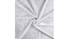 Velour De Pannes Uni - Optical White