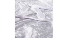 Velour De Pannes Uni - Optical White