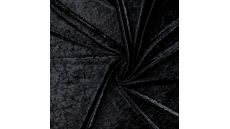 Velour De Pannes Uni - Black