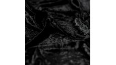 Velour De Pannes Uni - Black