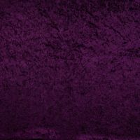 Velour De Pannes Uni - Dark Purple