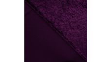 Velour De Pannes Uni - Dark Purple