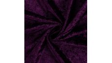 Velour De Pannes Uni - Dark Purple