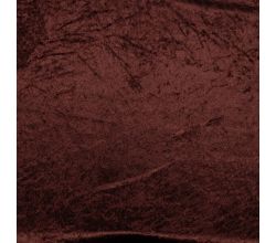Velour De Pannes Uni - Dark Brown