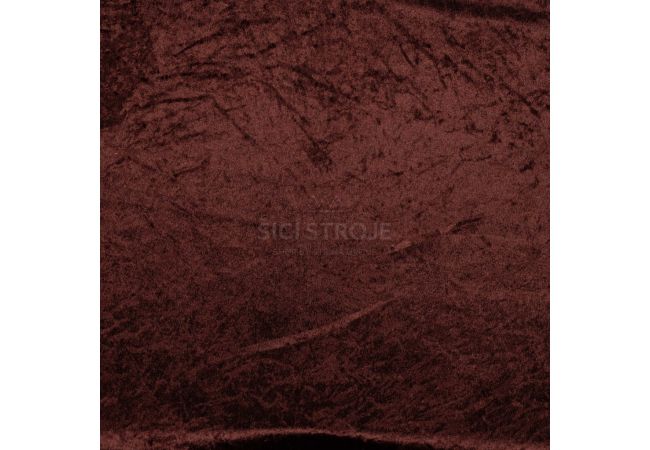 Velour De Pannes Uni - Dark Brown