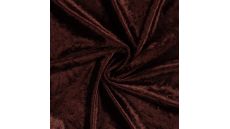 Velour De Pannes Uni - Dark Brown