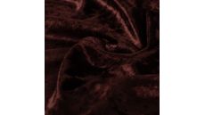 Velour De Pannes Uni - Dark Brown