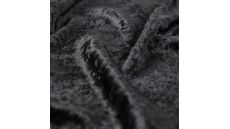 Velour De Pannes Uni - Antracite