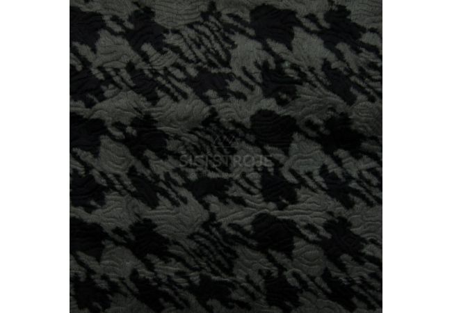 Imitatie Bont - Pied De Cocque, Grey/Black