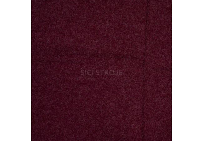 100% Wool Boiled - Bordeaux Melange