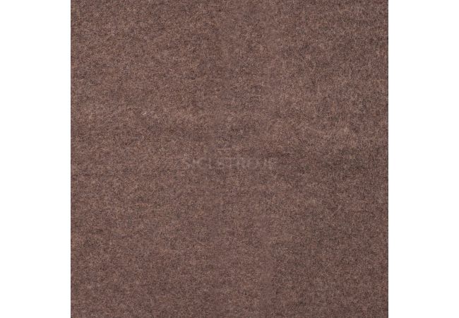 100% Wool Boiled - Dark Brown Melange