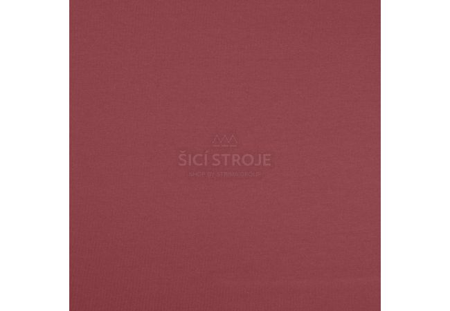 Jednofarebný bavlnený úplet s elastanom - old pink