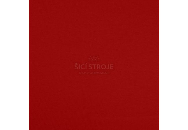Jednofarebný bavlnený úplet s elastanom - dark red