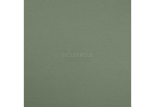 Jednofarebný bavlnený úplet s elastanom - dusty mint