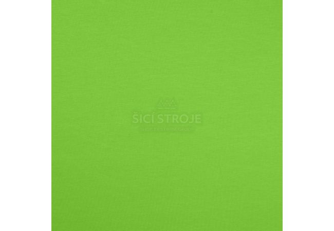 Jednofarebný bavlnený úplet s elastanom - lime