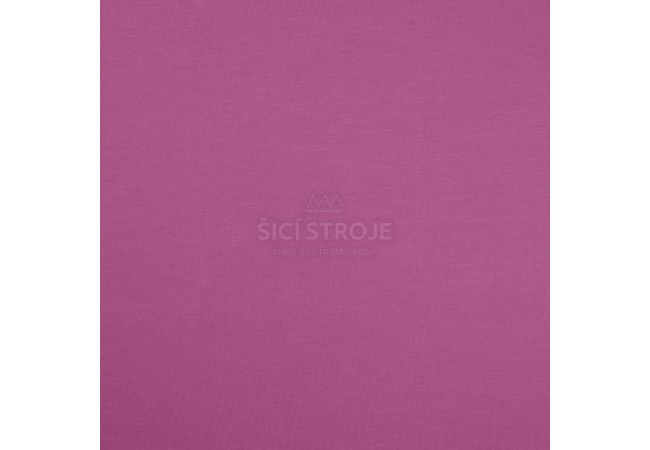 Jednofarebný bavlnený úplet s elastanom - violet