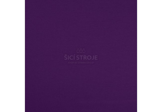 Jednofarebný bavlnený úplet s elastanom - purple