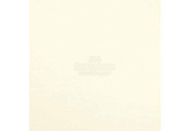 Jednofarebný bavlnený úplet s elastanom - ecru