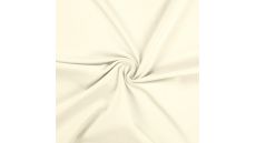 Jednofarebný bavlnený úplet s elastanom - ecru