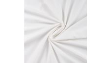 Jednofarebný bavlnený úplet s elastanom - dusty ecru