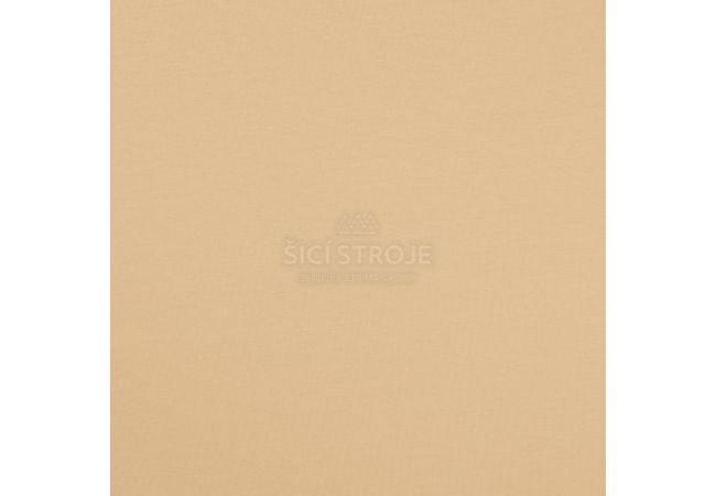 Jednofarebný bavlnený úplet s elastanom - champagne