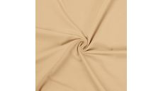 Jednofarebný bavlnený úplet s elastanom - champagne