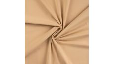 Jednofarebný bavlnený úplet s elastanom - neutral beige