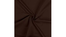 Jednofarebný bavlnený úplet s elastanom - dark brown