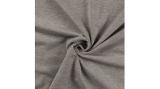 Jednofarebný bavlnený úplet s elastanom - light grey melange