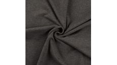 Jednofarebný bavlnený úplet s elastanom - mid grey melange