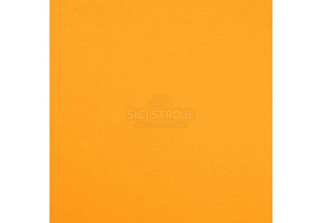 Jednofarebný bavlnený úplet s elastanom - yellow