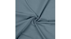 Jednofarebný bavlnený úplet s elastanom - dusty blue