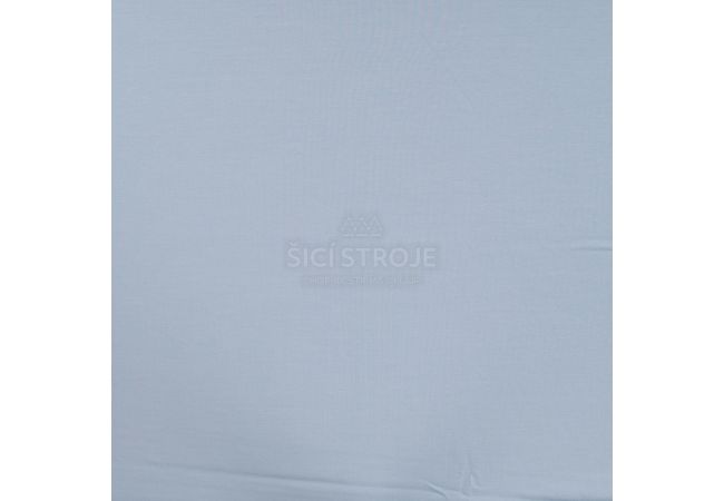 Jednofarebný bavlnený úplet s elastanom - soft blue