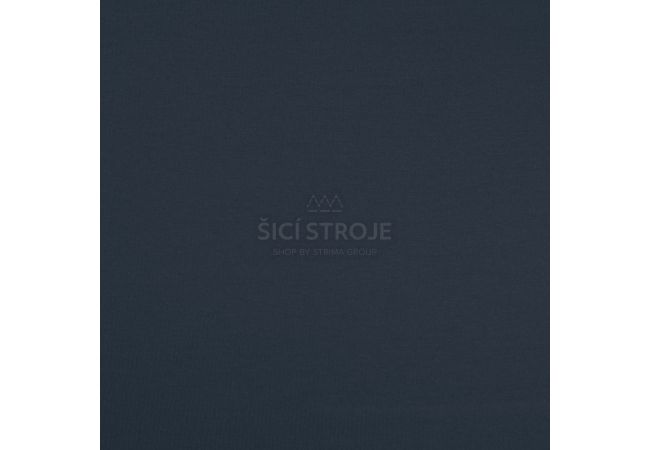 Jednofarebný bavlnený úplet s elastanom - denim