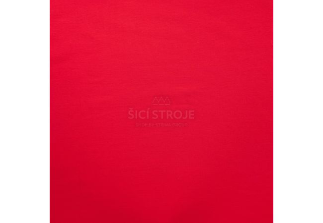 French terry počesaná - bright red
