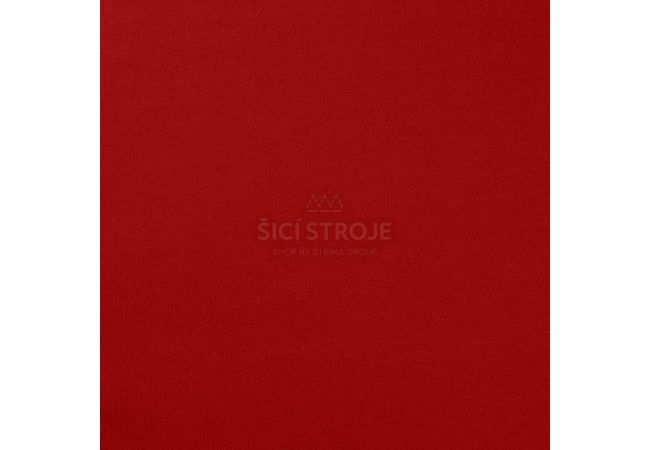 French terry počesaná - dark red