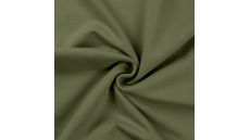 French terry počesaná - khaki