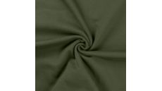 French terry počesaná - army