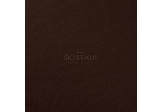 French terry počesaná - dark brown