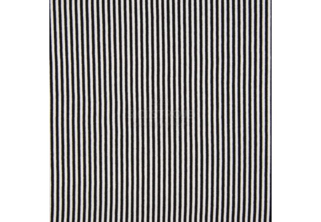 1/1 Rib Stripe - Black/White 3 mm