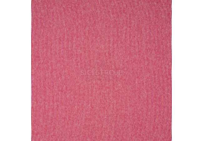 1/1 Rib Stripe - Red/White 2 mm