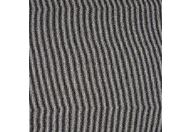 1/1 Rib Stripe - Black/White 2 mm