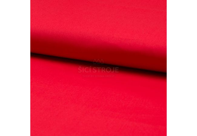 Cotton Poplin Stretch - Red